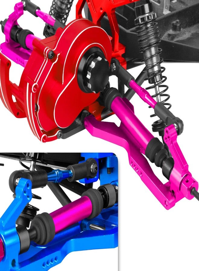 BRCatWPark Drive Shaft Axles Upgrades Part for 1/10 Slash 2WD (VXL),RC Steel #45 2Pcs Driveshafts CVD w/Hex Hops Up,Pink - Image 3